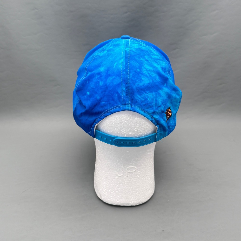 Vintage 90s Camel Smooth Character Joe Camel Blue Tie Die Nylon Snapback Hat - Picture 4 of 9